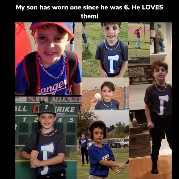 Brand New in Poly Bag Youth Baseball Titanium Necklace - Picture 4 of 8